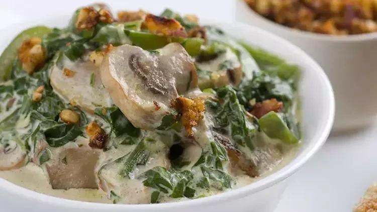 Ispanaklı Mantar Sote Tarifi