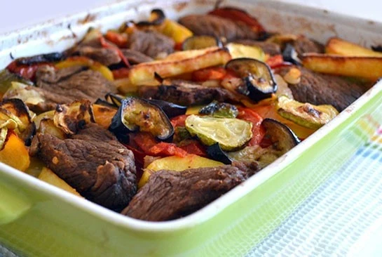 Fırında Etsiz Sebze Kebabı Tarifi