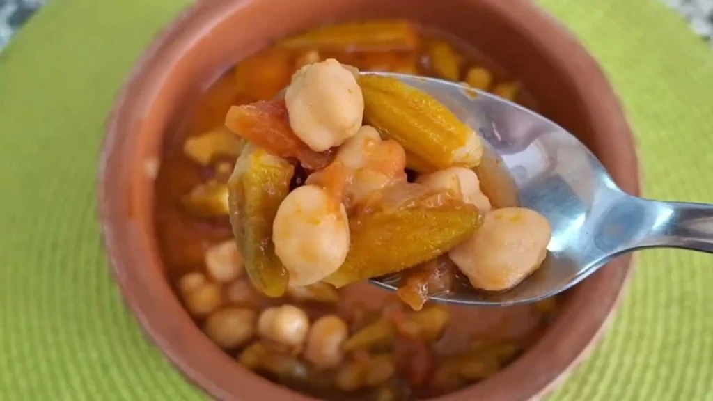 Nohutlu Taze Bamya Yemeği