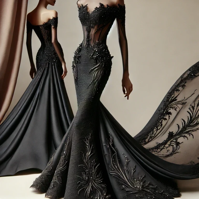 Siyah Gelinlik Modelleri