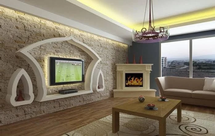 Salon Duvar Alçıpan Modelleri