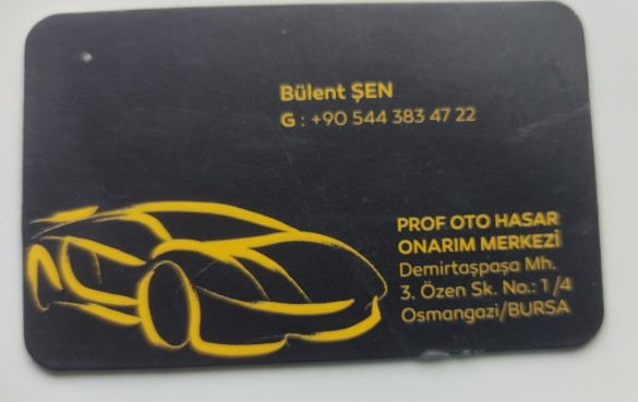 Prof Oto Hasar Onarım Merkezi