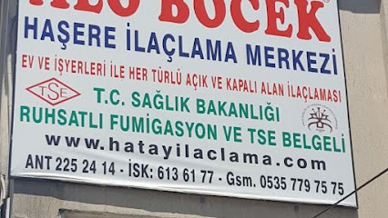 Hatay Alo Böcek İlaclama Ve Dezenfeksiyon