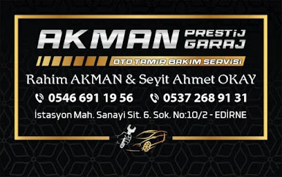 Akman Prestij Garaj Oto Tamir Bakım Servisi