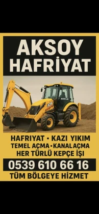 Aksoy Hafriyat Nilüfer İş Makinası Kepçe Kiralama