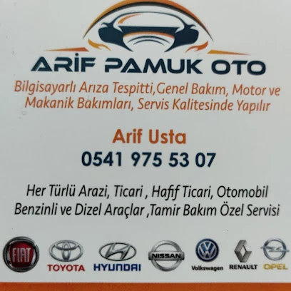 Arif Pamuk Oto Tamir Ve Bakım