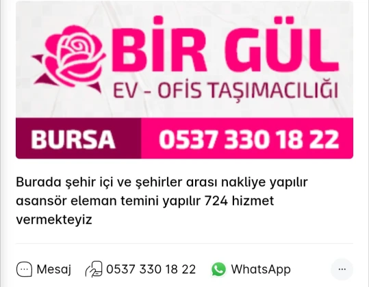 Bir Gül 🌹 Taşımacılık