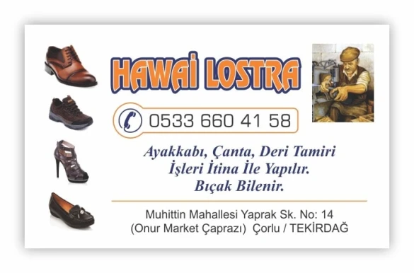 Hawai Lostra Ayakkabı Çanta Deri Mont Tamir