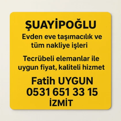 Şuayipoğlu Uygun Nakliyat