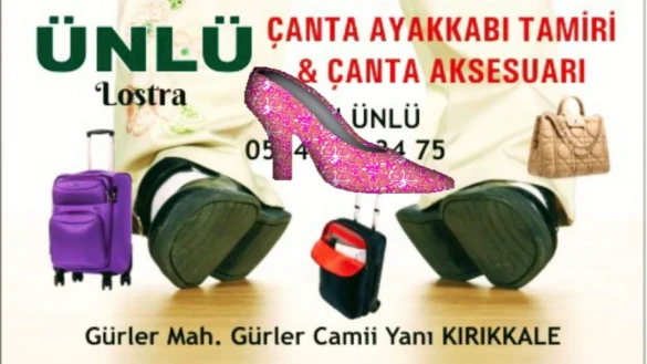 Ünlü Lostra Tekerlekli Valiz Çanta Ayakkabı Tamiri Kırıkkale