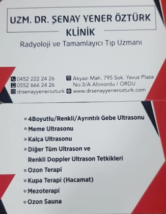 Uzm.dr. Şenay Yener Öztürk Klinik