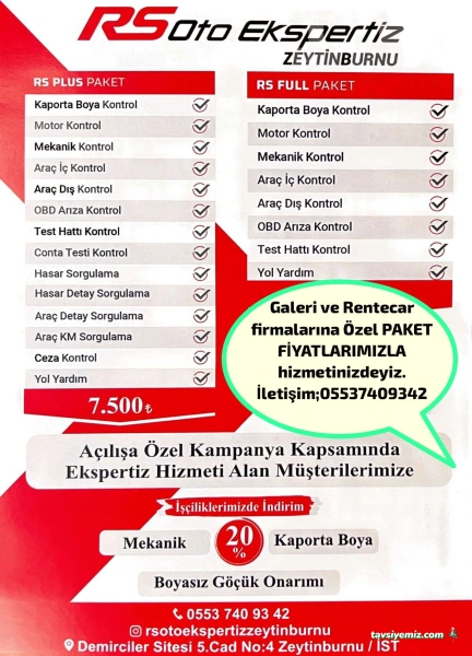 Rs Oto Yeni Nesil Teknoloji Ekspertiz Hizmetleri