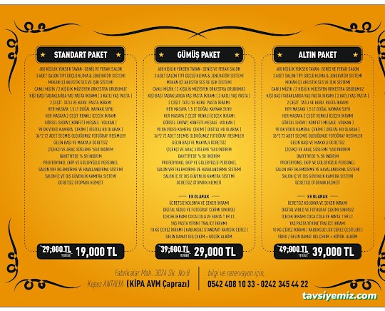 Antalya Bakkallar Ve Bayiler Esnaf Odası Düğün Salonu