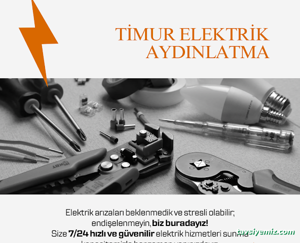Manisa Elektrikçi Timur Elektrik Aydınlatma