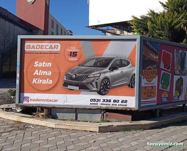 Badecar / Tokat Kurumsal Araç Kiralama