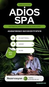 Adana Masaj Salonu Adios Spa Masöz Hamam Sauna