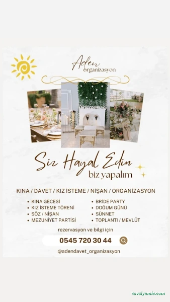 Aden Davet & Organizasyon