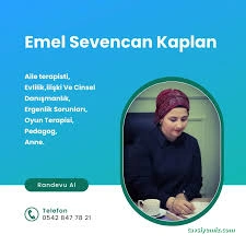 Aile Terapisti Emel Sevencan Kaplan, Evlilik,İlişki Ve Cinsellik Danışmanlığı, Pedagog, Oyun Terapisi, Ergenlik Sorunları