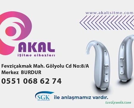 Akal İşitme Cihazları Satış Ve Uygulama Merkezi Burdur