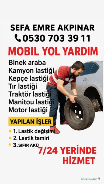 Akpınar Group Antalya Mobil Oto Lastik Tamiri 7/24