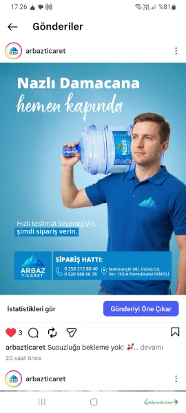 Arbaz Ticaret  Damacana&Su Satışı