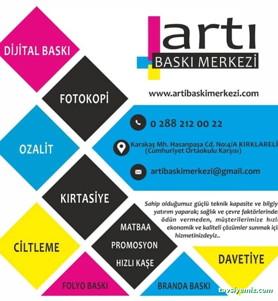 Artı Baskı Merkezi