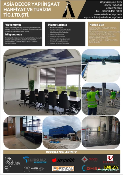 Asia Decor İnşaat Hafriyat Turizm  Ltd Şti