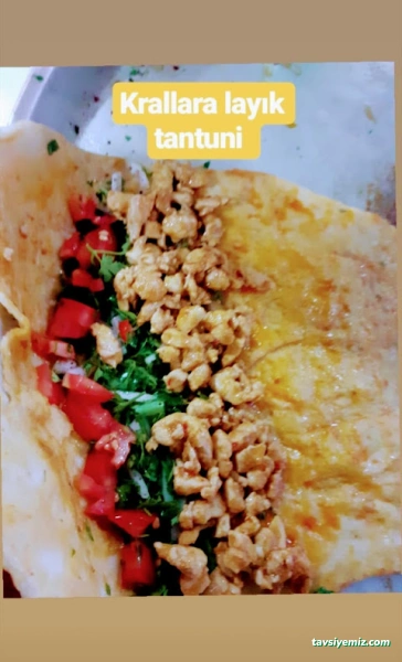 Kral Tantuni Nohut Pilav.