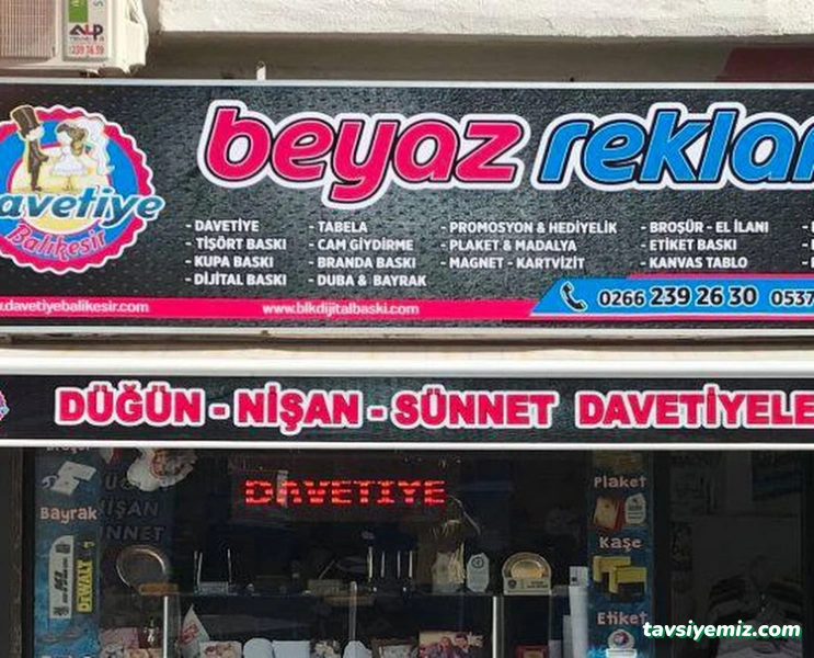 Beyaz Reklam Matbaa, Davetiye, Dijital Baskı, Promosyon, Tişört Baskı, Kupa Baskı, Lazer Markalama, Uv Baskı