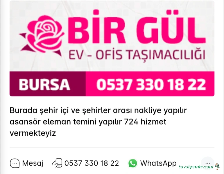Bir Gül 🌹 Taşımacılık