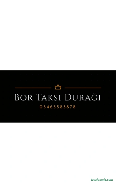 Bor Taksi Durağı