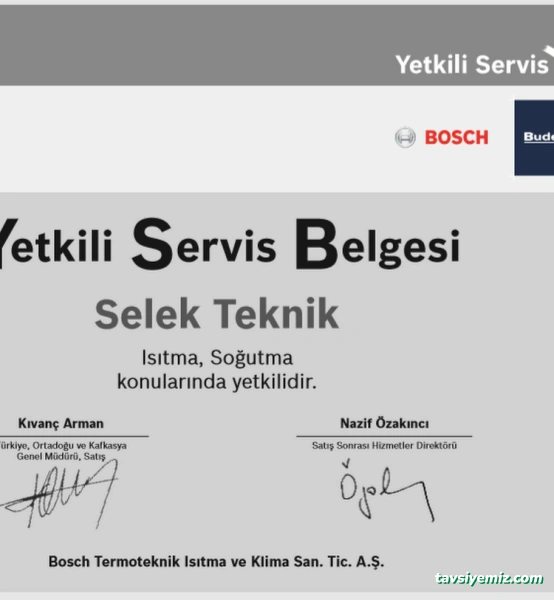 Bosch Termoteknik Buderus Yetkili Servis