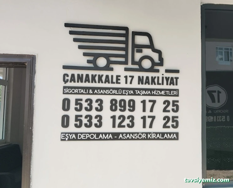 Çanakkale 17 Evden Eve Nakliyat