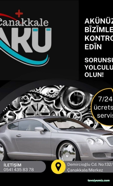 Çanakkale Akü - Ücretsiz Akü Servisi