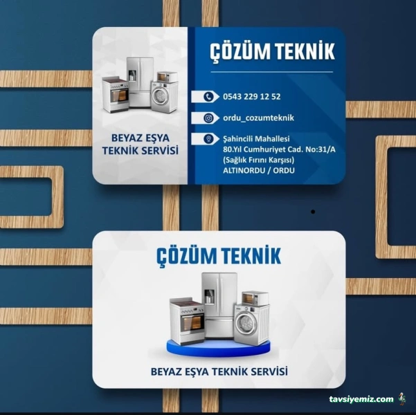 Çözüm Teknik Beyaz Eşya-Kombi-Klima Servisi Ordu