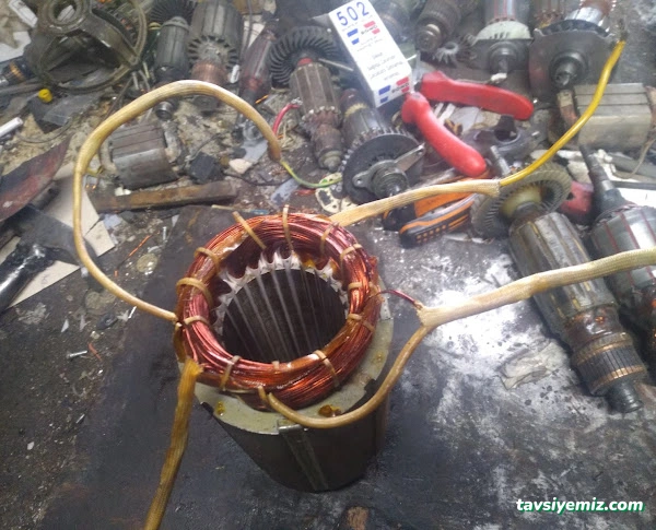 Değirmen Bobinaj Jenerator Ve Dalgıç Pompa Her Türlü Endüvi Sarımı Elektrikli Bisiklet Motoru Sarımı Roterdar Sarımı