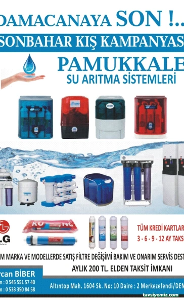 Denizli Pamukkale Su Arıtma Sistemleri