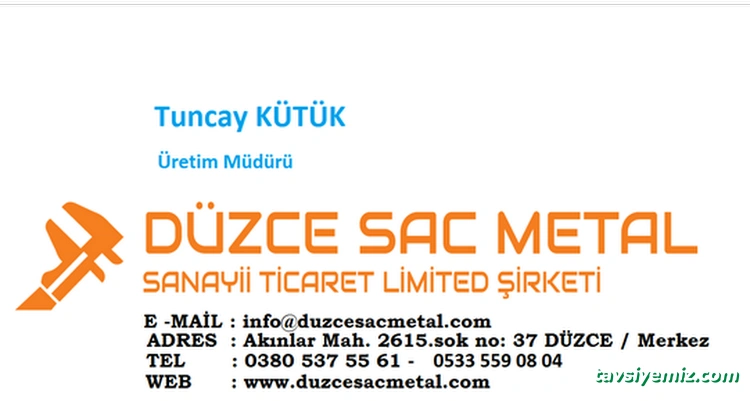 Düzce Sac Metal Sanayii