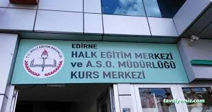 Edirne Halk Eğitimi Merkezi Ve Aso