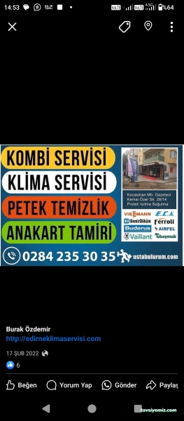 Edirne Kombi Klima Servisi