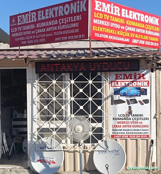 Emir Elektronik - Tv Tamiri - Uydu Ve Çanak Kurulumu - Kumanda Çeşitleri