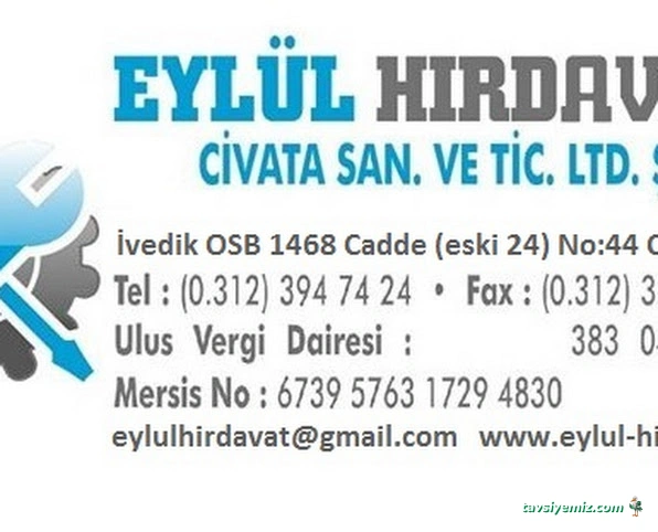 Eylül Hırdavat Civata San. Tic. Ltd Şti