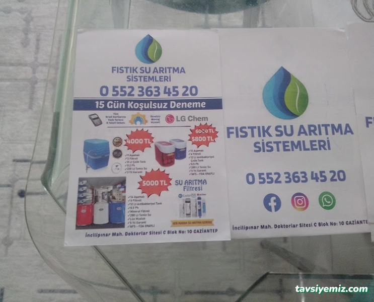 Fıstık Su Arıtma Sistemleri