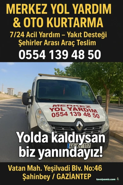 Gaziantep Merkez Oto Kurtarma