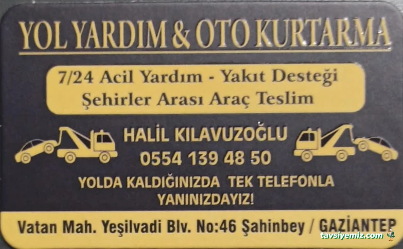 Gaziantep Merkez Oto Kurtarma
