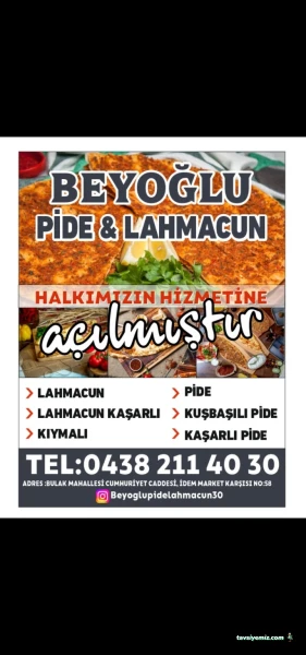 Hakkari Beyoğlu Pide Lahmacun