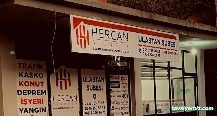Hercan Sigorta Ulaştan Şubesi