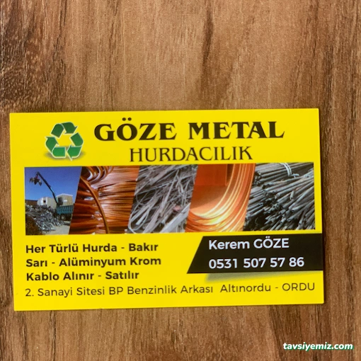 Hurdacı Göze Hurdacılık