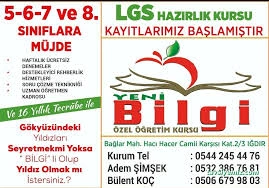 Iğdır Bilgi Eğitim Kursu Lgs Hazırlık
