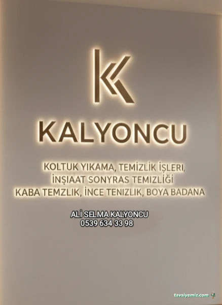 Kalyoncu Koltuk Yıkama Ve İnşaat Temizlik İşleri